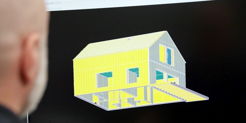 Pianificazione del modello dell'edificio con elementi di fissaggio