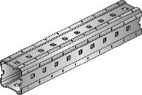 Rail lourd de montage MI Rails lourds d'installation galvanisés à chaud (HDG) pour la construction de supports MEP ajustables pour charges lourdes et de structures modulaires 3D