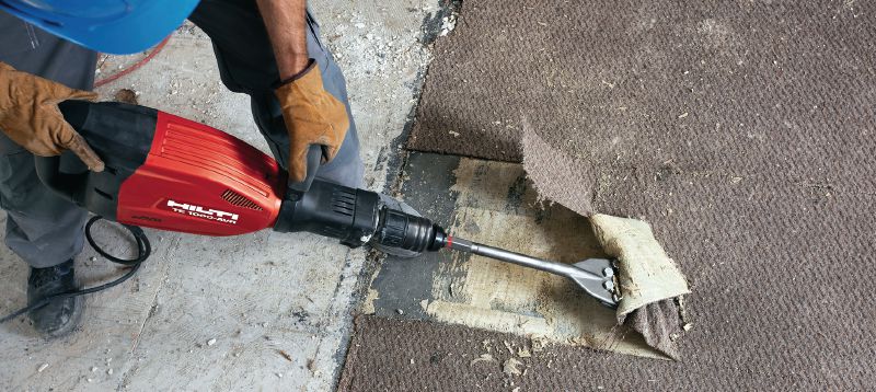 Raschiatori per pavimenti TE-S FS Scalpelli per raschiatori per pavimenti TE-S per la rimozione di pavimentazioni e coperture utilizzando attrezzi da demolizione Applicazioni 1