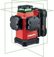 Laser multidirectionnel PM 50MG-22 Laser à auto-alignement et haute visibilité avec 3 lignes à faisceau vert de 360° et plus de 15 heures d'autonomie pour le nivellement, l'alignement, l'équerrage et la plomberie (Plateforme de batteries Nuron)