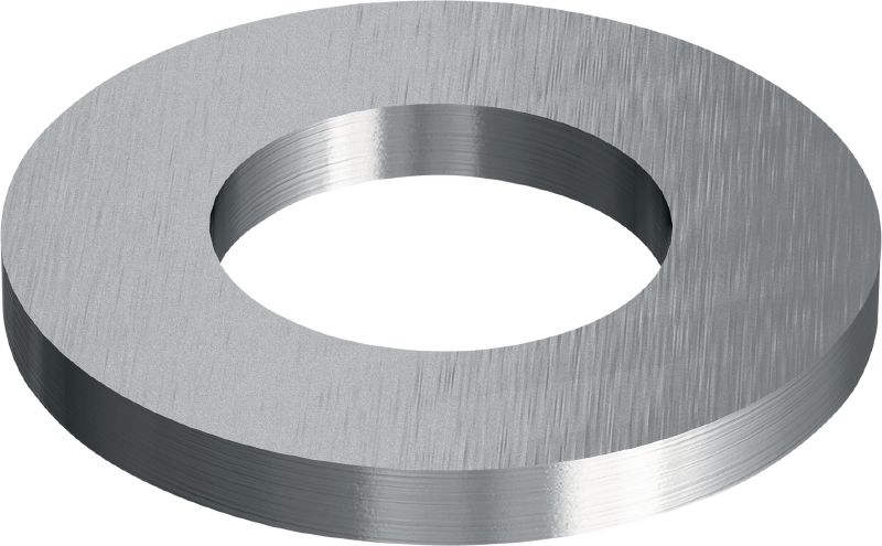 Rondella piana in acciaio inox (ISO 7089) Rondella piana in acciaio inox (A4) similare a ISO 7089, utilizzata in diverse applicazioni