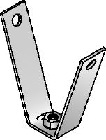 MF-TSH Suspente de tablier galvanisée pour la fixation de tiges filetées à des tôles trapézoïdales