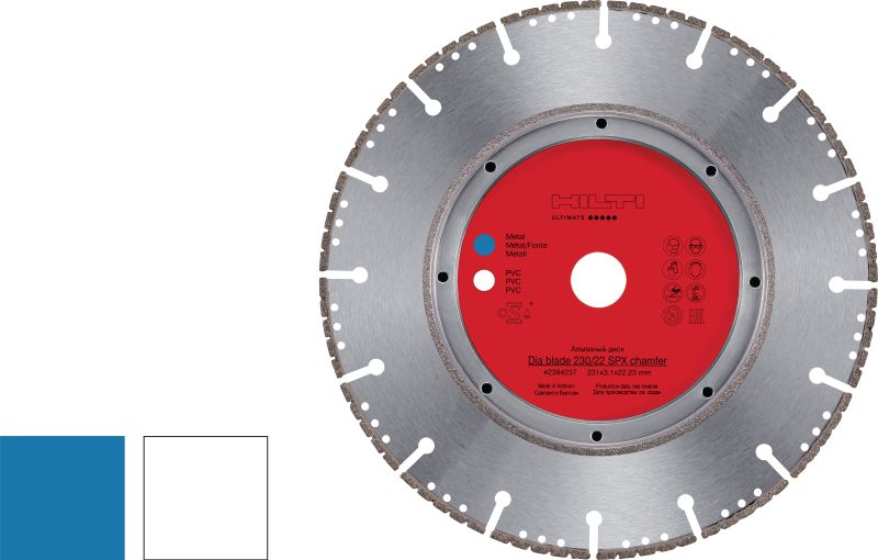 Lama diamantata per smussatura SPX Lama diamantata di ultima generazione per taglio e smussatura in un solo passaggio di tubi in PVC, acciaio e ghisa